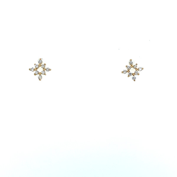 Mini Starburst Diamond Studs