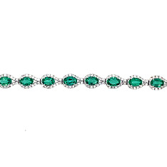 Emerald and Diamond Bracelet