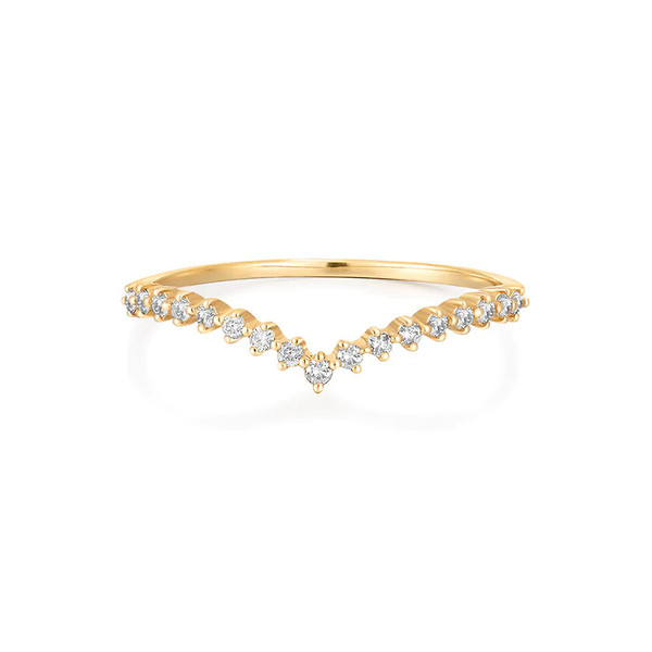 Aurelie Gi Lab Grown Diamond Wishbone Ring
