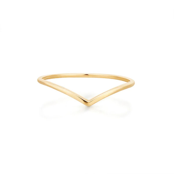 Aurelie Gi Vee Wishbone Ring