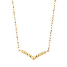 Aurelie Gi Laurel WIshbone Necklace