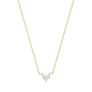 Aurelie Gi Jaci White Sapphire Necklace