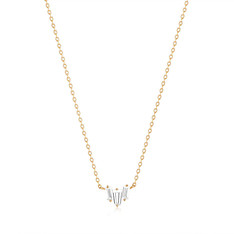 Aurelie Gi Jaci White Sapphire Necklace