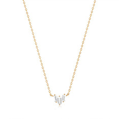 Aurelie Gi Jaci White Sapphire Necklace