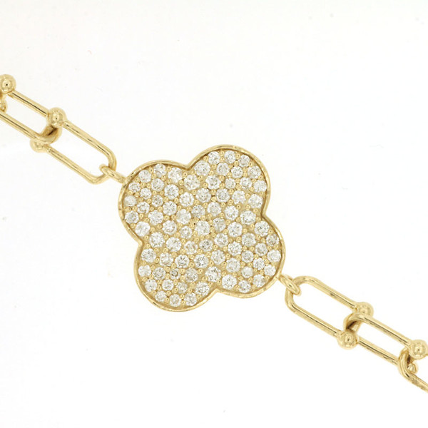 Diamond Clover Bracelet