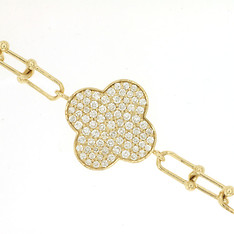 Diamond Clover Bracelet