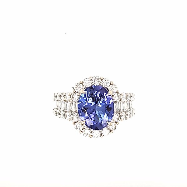 Tanzanite and Diamond Ring