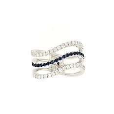 Sapphire and Diamond Band