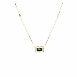 Emerald and Diamond Necklace