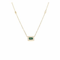 Emerald and Diamond Necklace