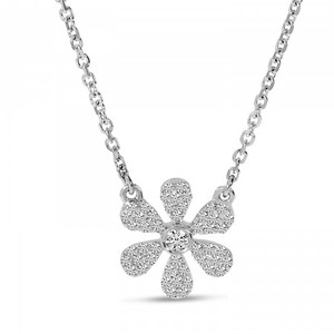 Diamond Flower Necklace