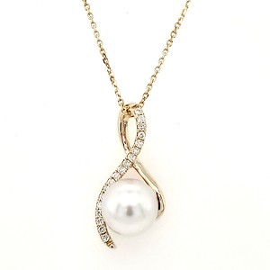 Pearl and Diamond Pendant