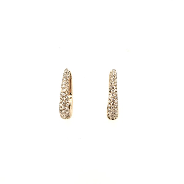 Diamond Huggie Earrings