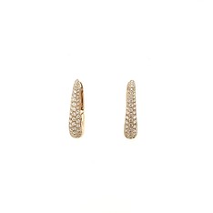 Diamond Huggie Earrings