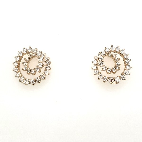 Diamond Swirl Earrings