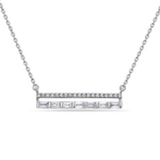 Diamond Bar Necklace