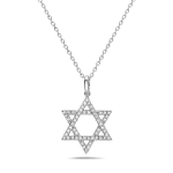 Diamond Star of David Pendant