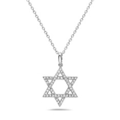 Diamond Star of David Pendant