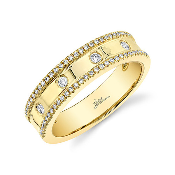 Three Row Diamond Band