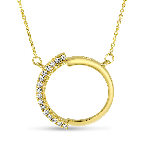 Diamond Circle Necklace
