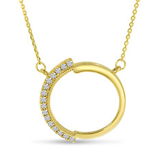 Diamond Circle Necklace