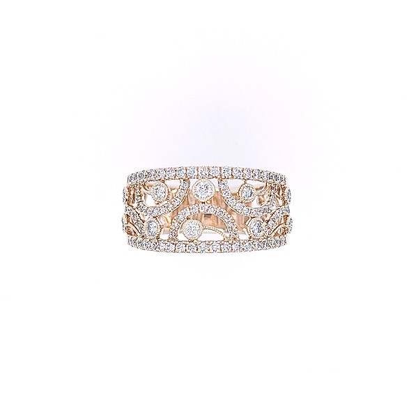 Bezel and Prong Set Diamond Band