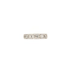 Square Link Diamond Ring