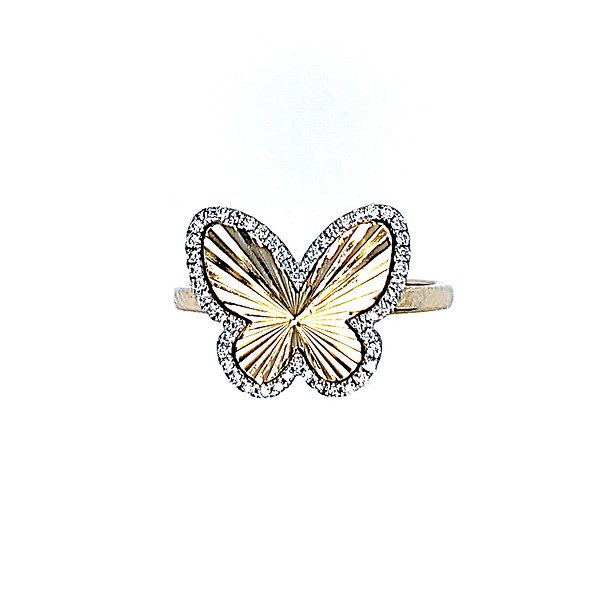 Diamond Butterfly Ring