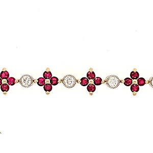 Ruby and Diamond Bracelet