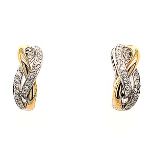 Diamond Hoop Earrings