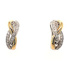 Diamond Hoop Earrings
