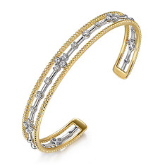 Bujukan Two-Tone Diamond Cuff