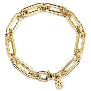 Bujukan Ball Link and Hollow Paperclip Bracelet