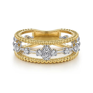 Bujukan Diamond Easy Stackable Ring