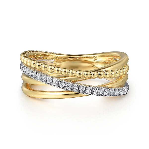 Bujukan Diamond Criss Cross Ring