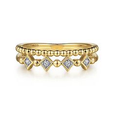 Bujukan Diamond Easy Stackable Ring