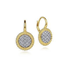 Bujukan Pave Diamond Drop Earrings