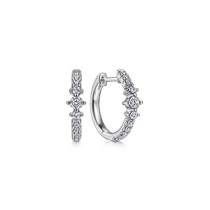 Lusso Diamond Huggie Hoops