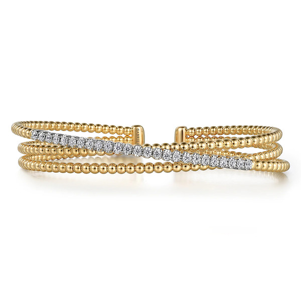 Bujukan Criss Cross Diamond Bangle