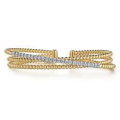 Bujukan Criss Cross Diamond Bangle