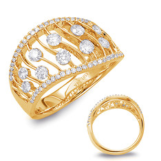Diamond Wave Ring
