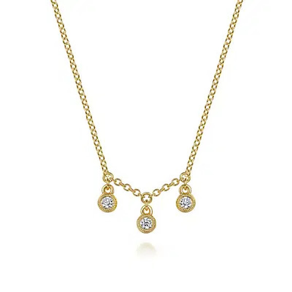 Multi Drop Diamond Necklace 