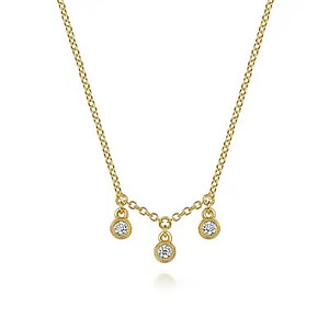 Multi Drop Diamond Necklace 