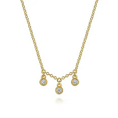 Multi Drop Diamond Necklace 