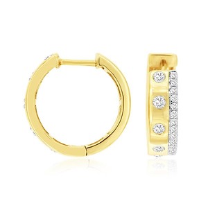 Diamond Hoop Earrings