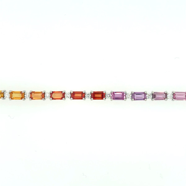 Rainbow Sapphire Tennis Bracelet