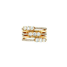 5 Row Alterating Diamond Band