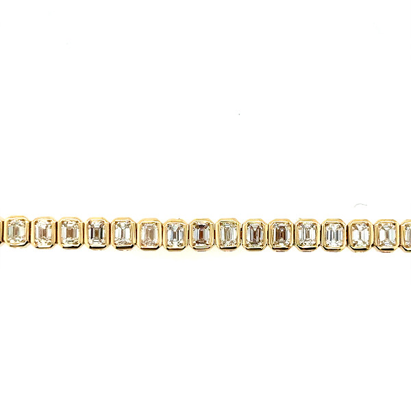 Bezel Set Diamond Tennis Bracelet