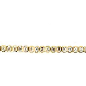 Bezel Set Diamond Tennis Bracelet