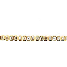 Bezel Set Diamond Tennis Bracelet
